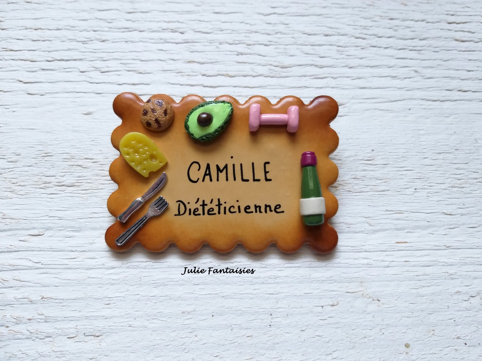 badge diététicienne badge nutritionniste julie fantaisies badges