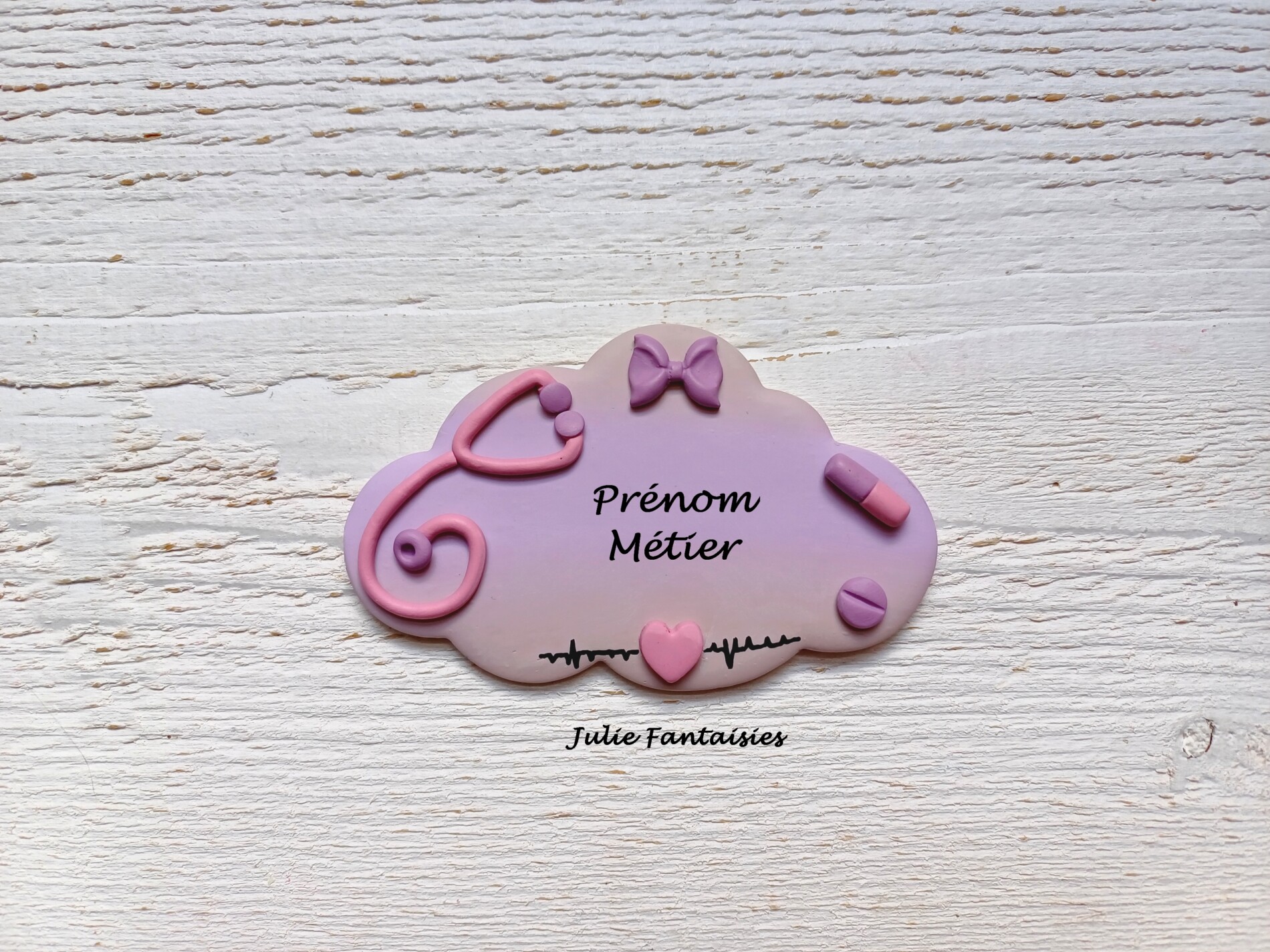badge métier personnalisable badge puériculture julie fantaisies badges
