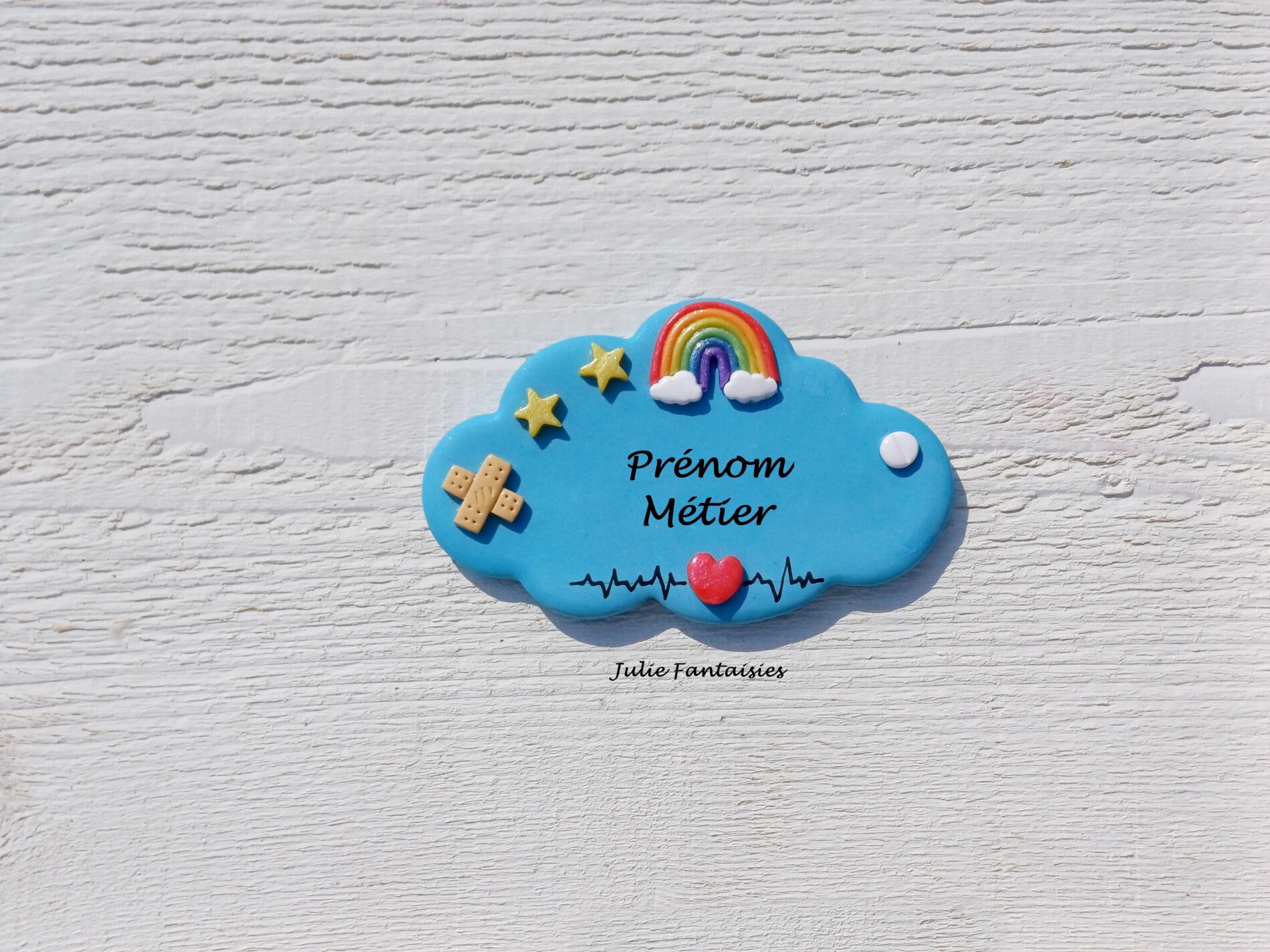 Badge métier personnalisé badge pour puéricultrice badge pour sage femme badge pour infirmière badge pour néonatologie julie fantaisies badges