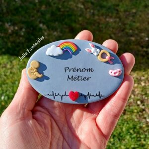 Badge métier pour soignant PIECE UNIQUE