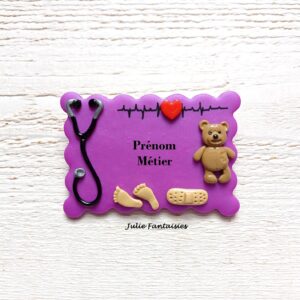 Badge métier pour soignant PIECE UNIQUE