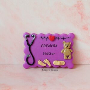 Badge métier pour soignant PIECE UNIQUE
