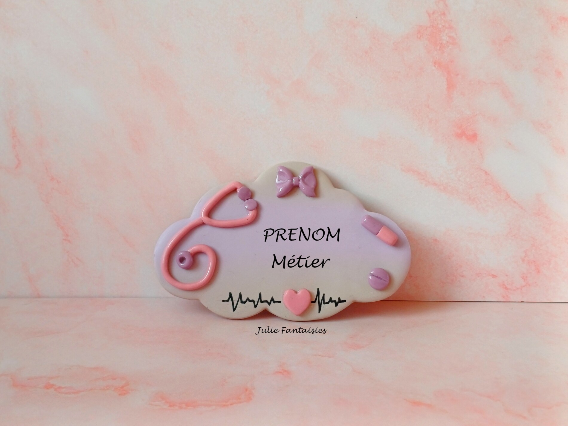badge métier personnalisable badge puériculture julie fantaisies badges