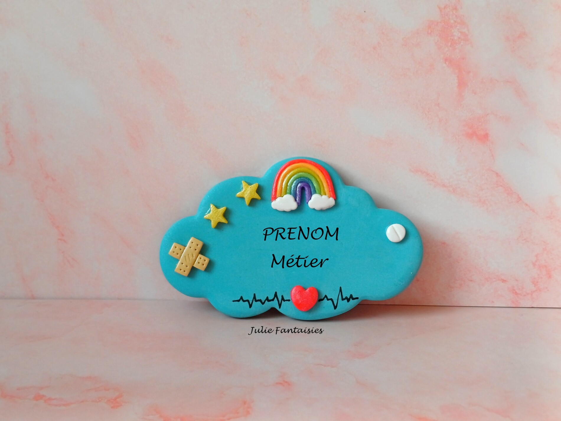 badge métier personnalisable badge puériculture julie fantaisies badges