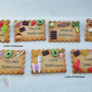 SUR COMMANDE Badge Métier Médical Fimo – badge pour diététicienne Nutritionniste Gastro entérologue