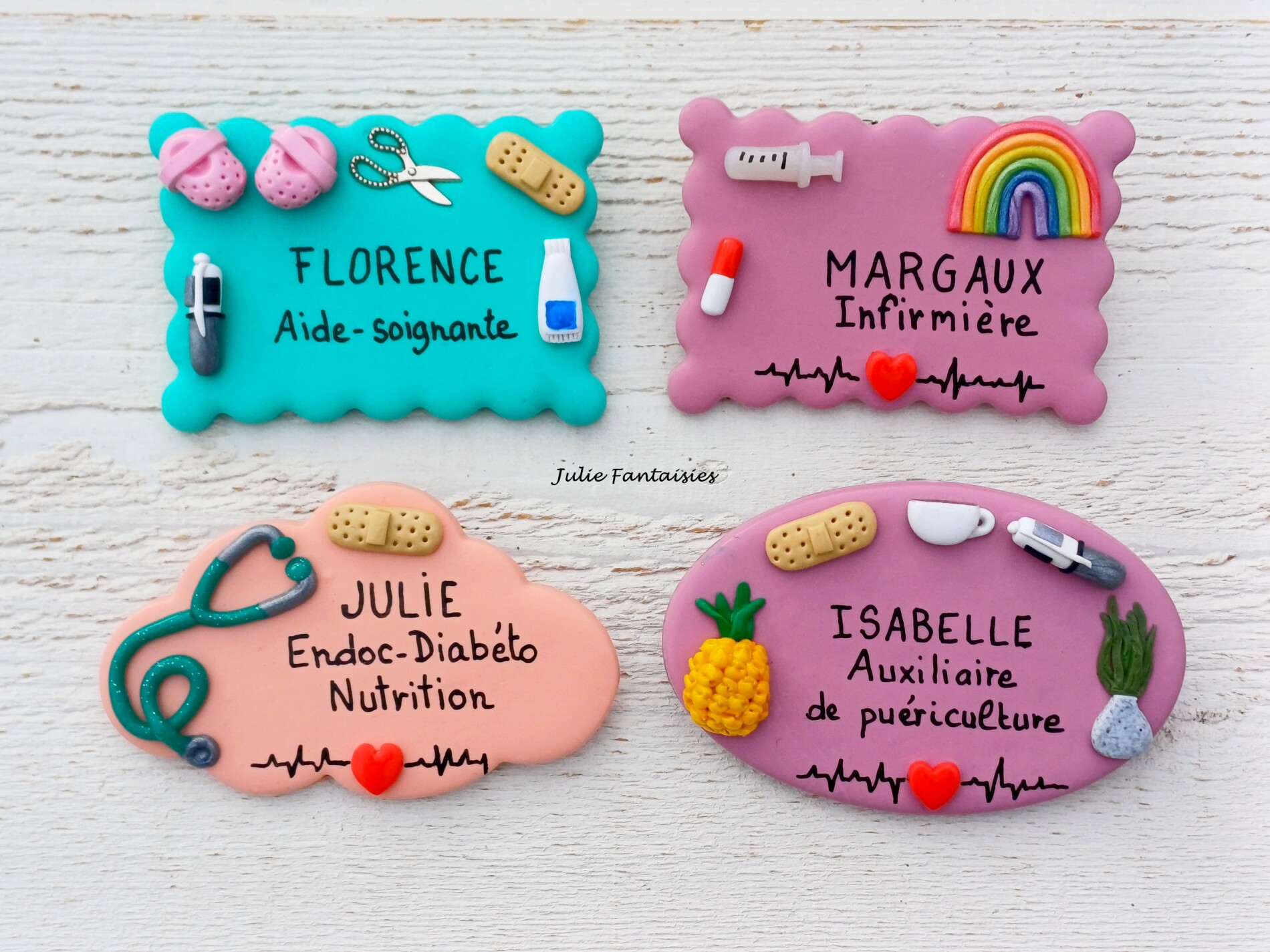 Badge métier a personnaliser badge métier julie fantaisies juliefantaisiesbadges