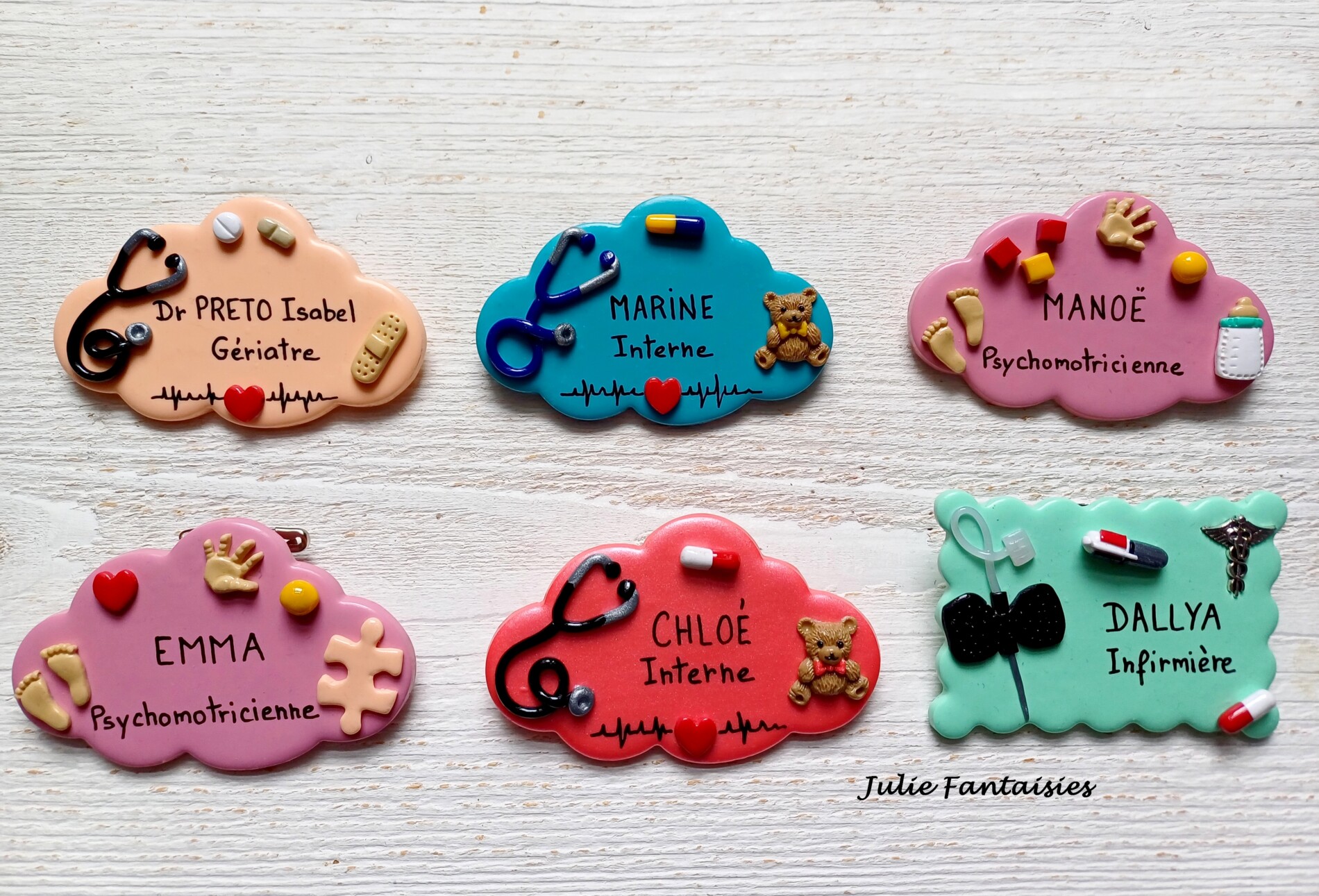 Badge métier a personnaliser badge métier julie fantaisies juliefantaisiesbadges