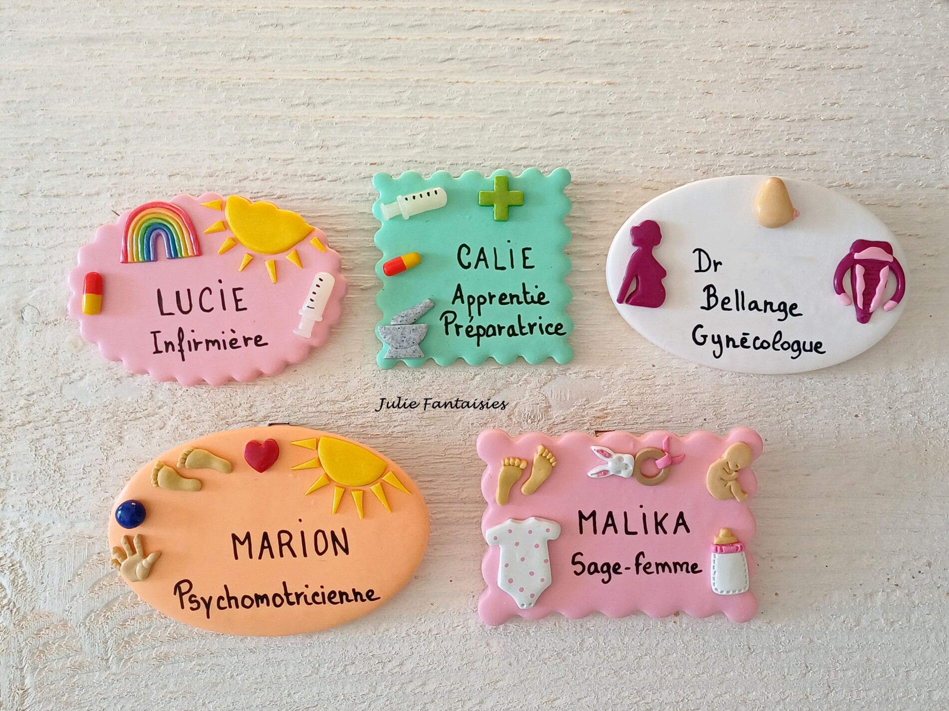Badges métier infirmière badge psychologue badge gynécologue
