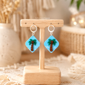 Boucles d&rsquo;oreilles Palmiers