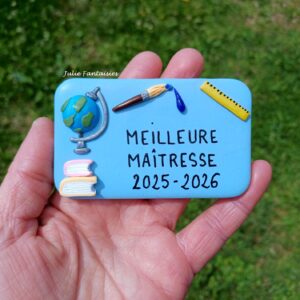 Magnet pour frigo I Cadeau de fin d&rsquo;année pour maîtresse