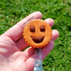 Enrouleur pour badge / Porte badge BN au chocolat