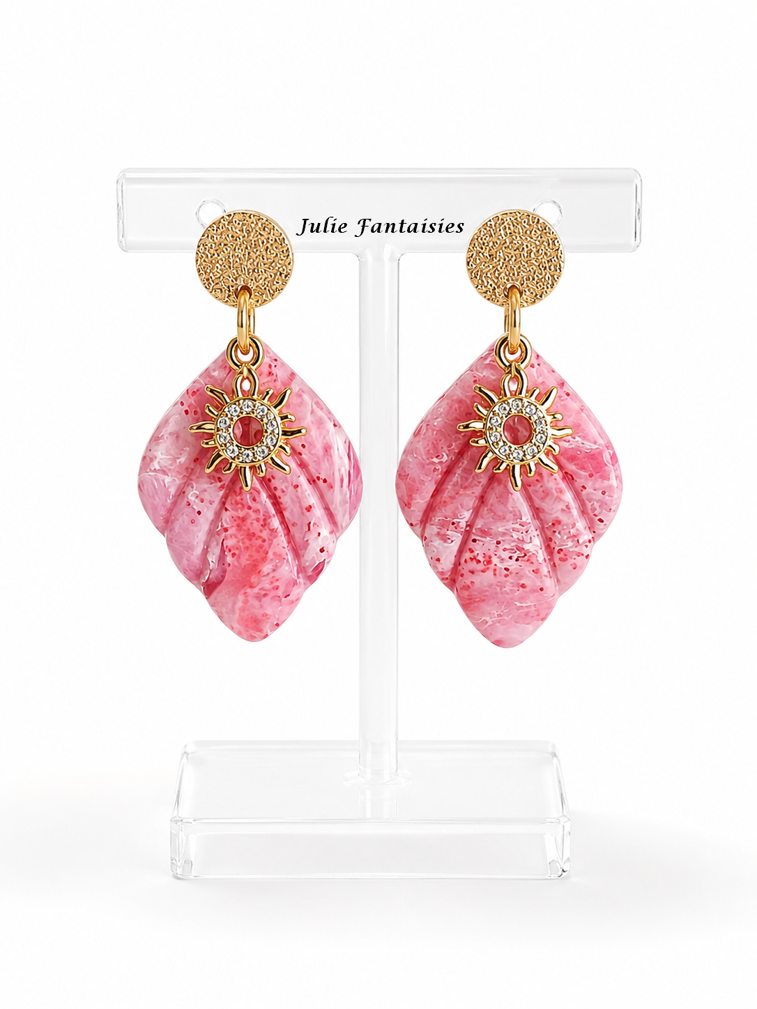 Boucles d'oreilles bohème Elvina julie fantaisies badges