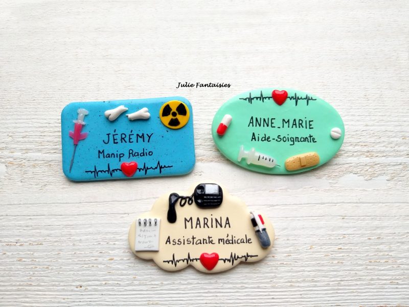 badges métier assistante médicale badge manip radio badge aide soignante badge julie fantaisies